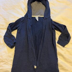 Carter’s Like New Navy Blue Hooded Onesie 24mo